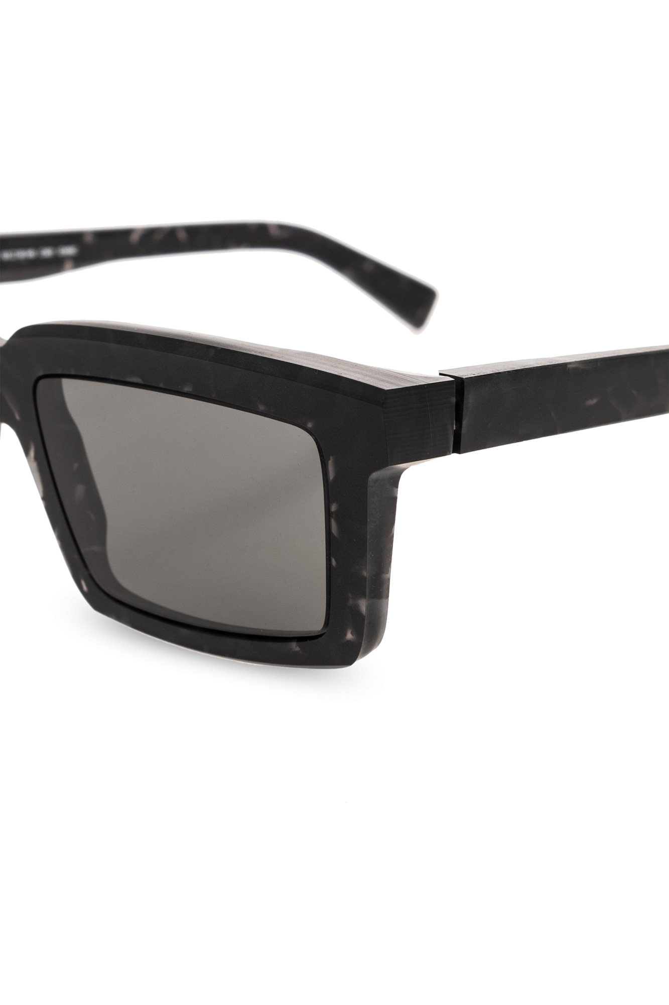 Square Unisex Green Sunglasses Grey Lens
